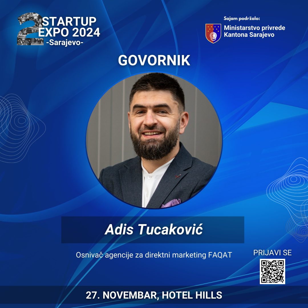Govornik na Sajmu StartUp Expo 2024